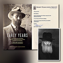 A number of rarely seen photographs were digitized and retouched for the publication of a book about Rebbe Menachem Mendel Schneerson.
