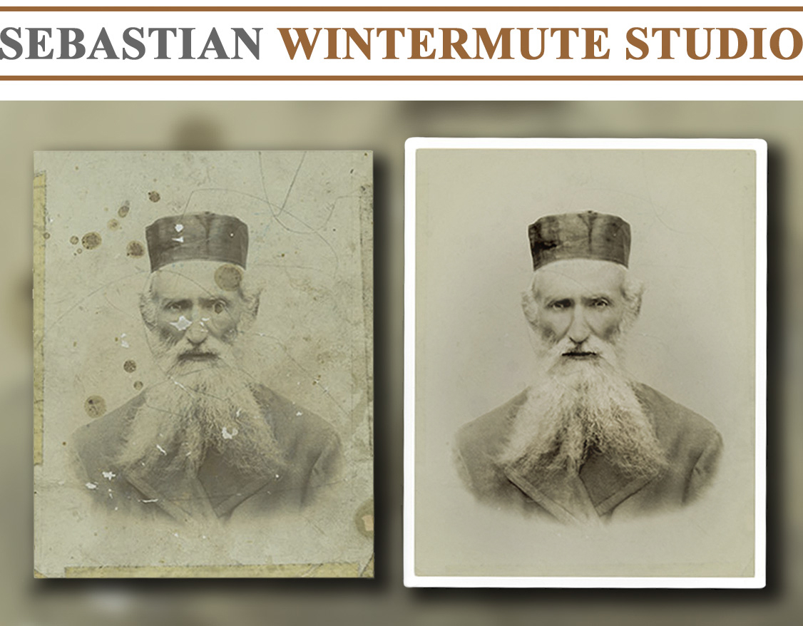 Restoration of a striking portrait of a Jewish spiritual leader from Eastern Europe was one of many that were brought to us by those who strive to preserve and protect Jewish heritage.