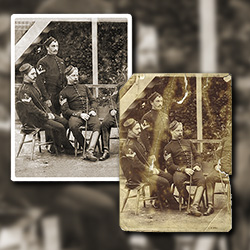 Restoration of photographs dating back to the Civil War require special consideration and the utmost care to preserve accuracy and integrity and to prevent any further damages that photographs may have sustained over time.