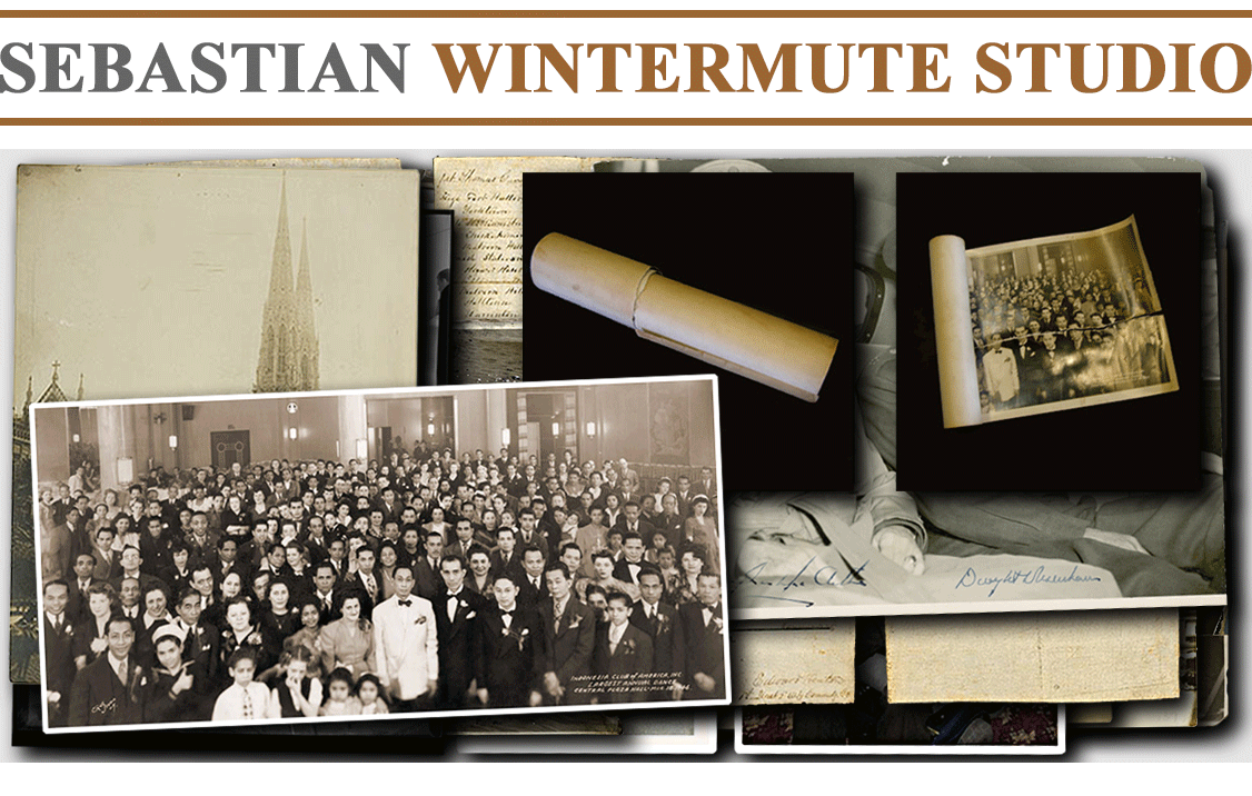 Restoration of a rolled up photograph