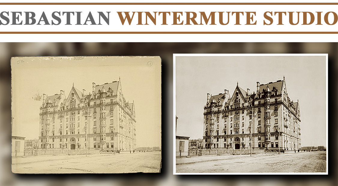 The digital archiving and restoration of this photograph was commissioned by one of the exclusive New York City social clubs dedicated to the preservation of New York history and heritage. 

The photograph was meticulously cleaned to remove any dust and grime that had formed on the surface over time, before a high-resolution scan was created. Following the client’s request, a copy of the photograph, as it would have appeared without any fading, damage, or loss of color, was produced in addition to an unaltered image. 