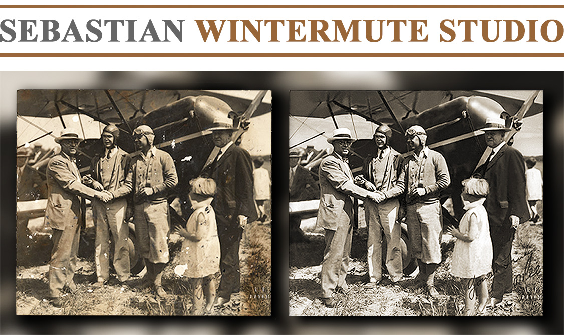 Restoration of a photograph damaged in house fire