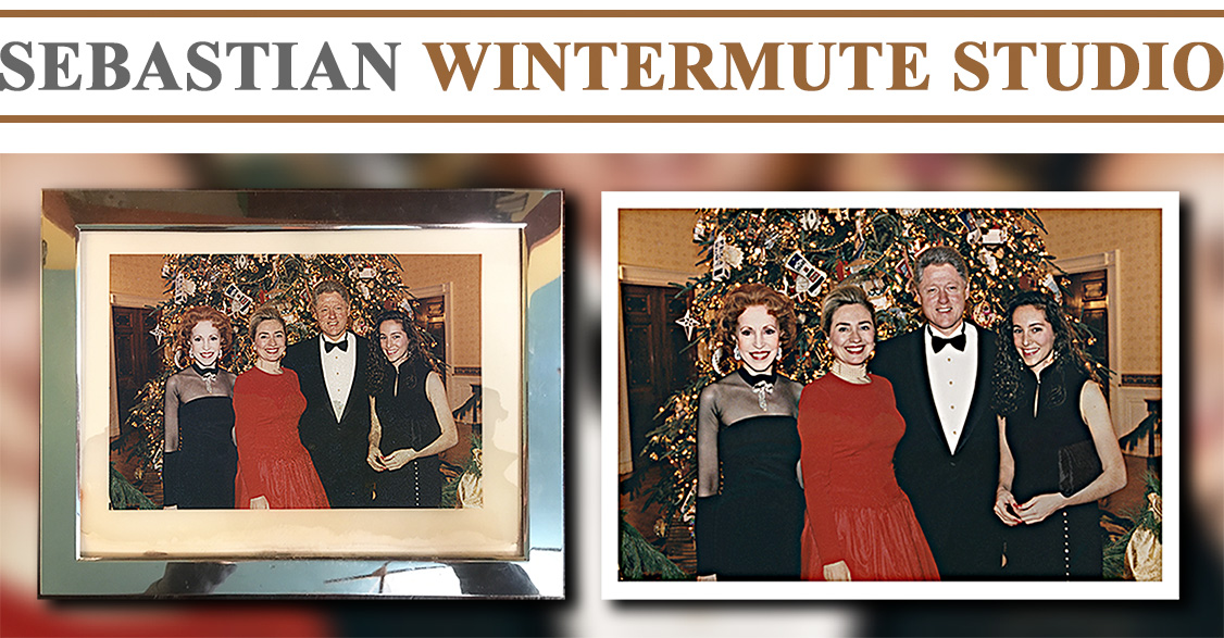 Depending on extent of the damage a photograph tat is stuck to glass can either be separated from the glass with a minimal loss or it can be restored by digital retouching and reproduction of the original.