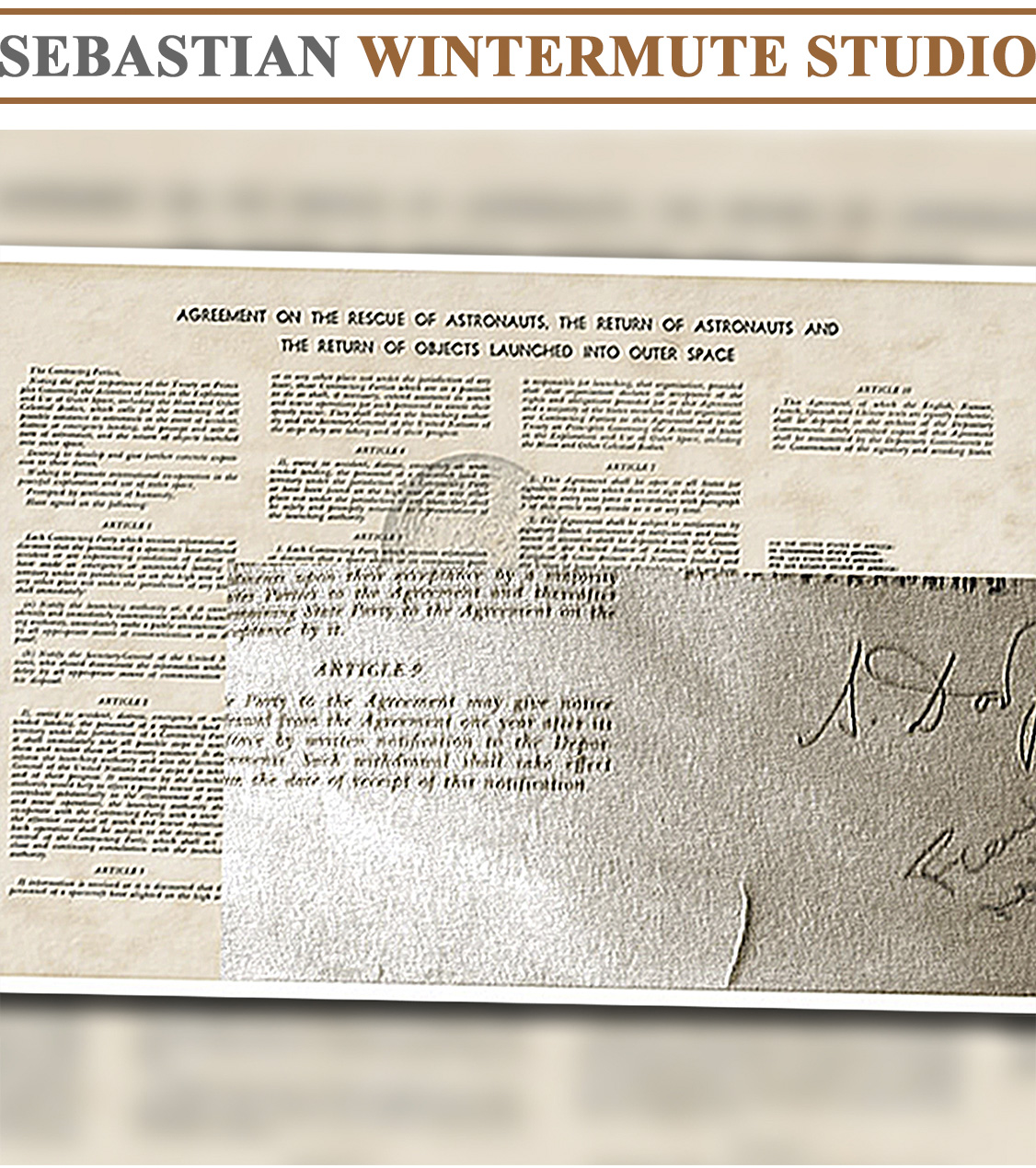 Restoration of a NASA documents that were flown to the Moon on board of Apollo 12 mission.